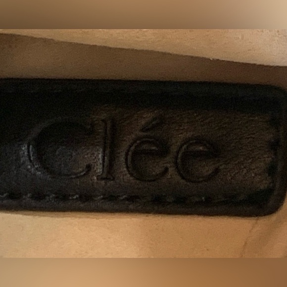 Clee Leather Drawstring  Chain Link Crossbody Bucket Bag Black Tan Womens Purse - Picture 2 of 14